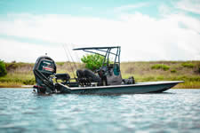 Jireh Shallow Draft Fishing Boat, built in Port O'Connor Texas.