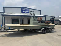 Jireh Shallow Draft Fishing Boat, built in Port O'Connor Texas.