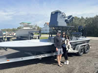 Jireh Shallow Draft Fishing Boat, built in Port O'Connor Texas.